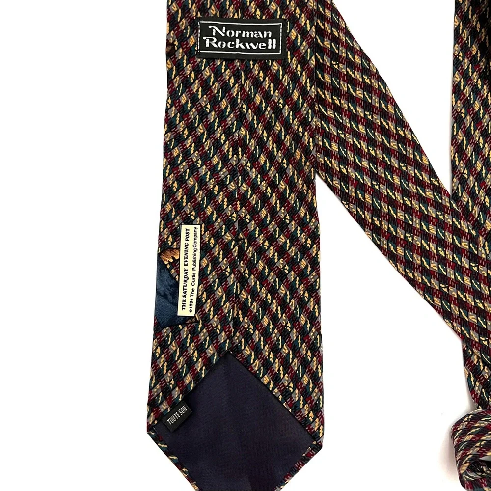Norman Rockwell vintage necktie